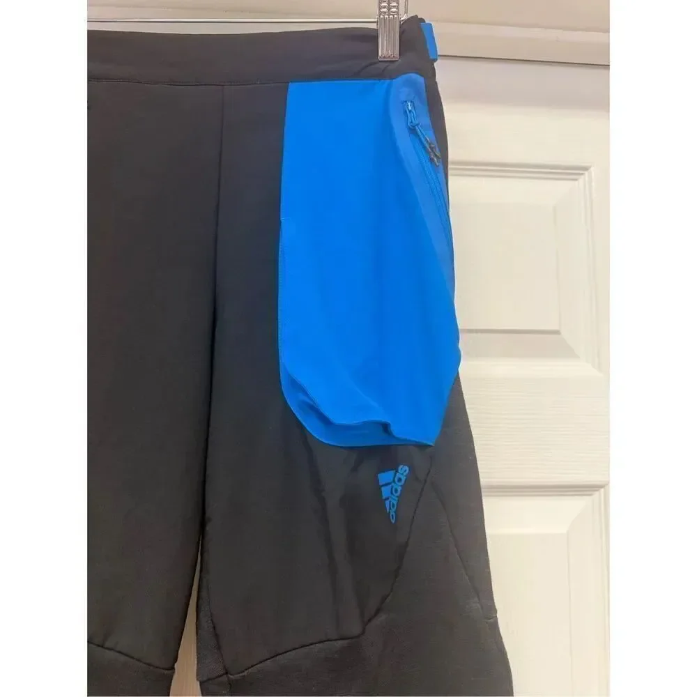 Adidas Men’s Sportswear Fit Training Pants Black & Blue sz S NWOT